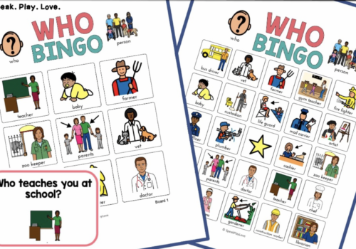 Free Who Questions Speech therapy game